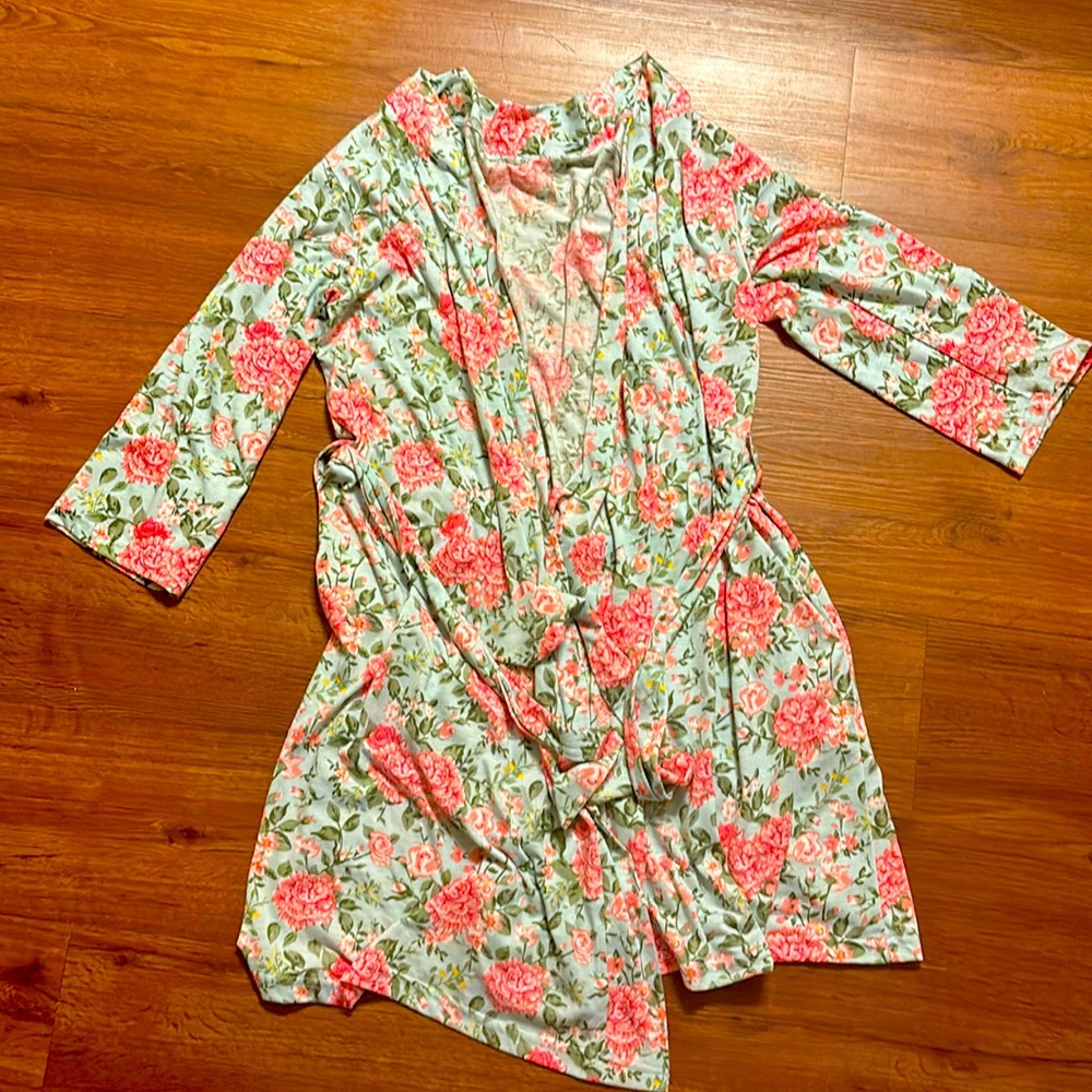 Cotton Floral Robe